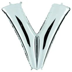 Bogstavballon Sølv Metallic
