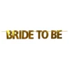 Bogstavguirlande Bride To Be Guld Metallic