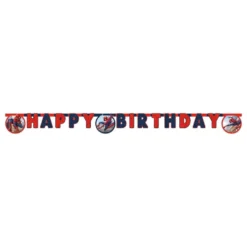 Bogstavguirlande Happy Birthday Spiderman redde dagen!