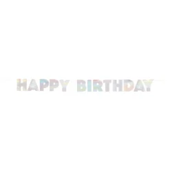 Bogstavguirlande Happy Birthday Farvestrålende