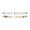 Bogstavguirlande Happy Birthday Zoo Party