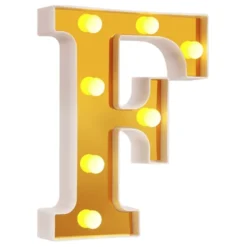 Bogstav Guld med LED-Belysning