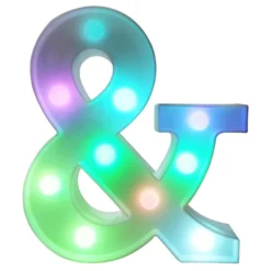 Bogstav med LED-Belysning RGB