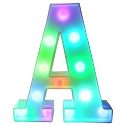 Bogstav med LED-Belysning RGB