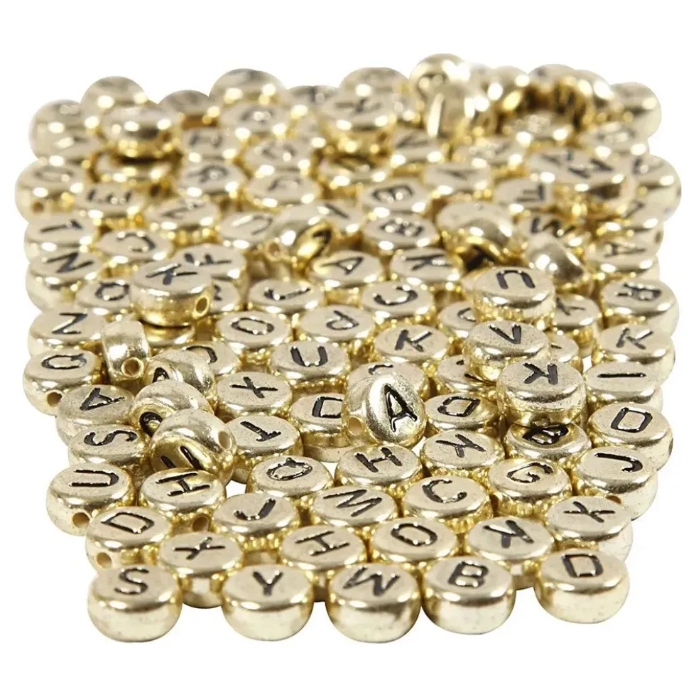 Bogstavperler Guld