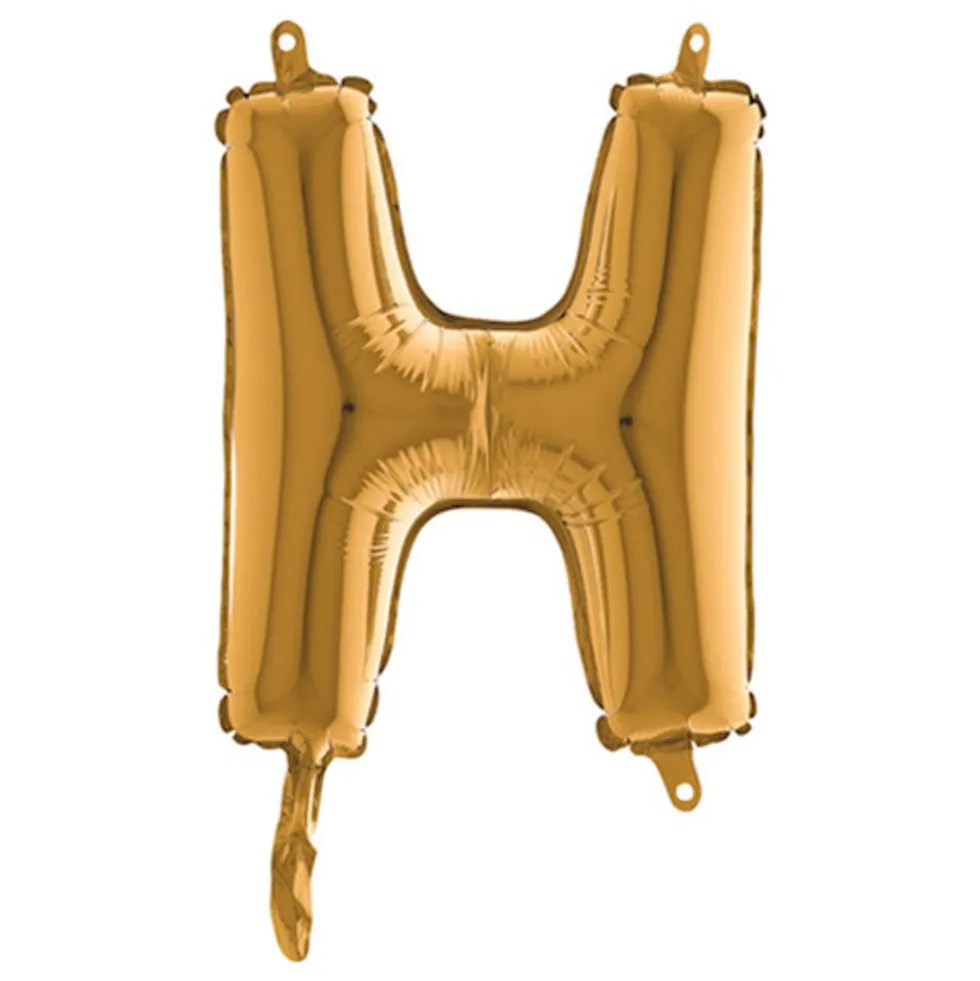 Bogstavsballon Mini Guld