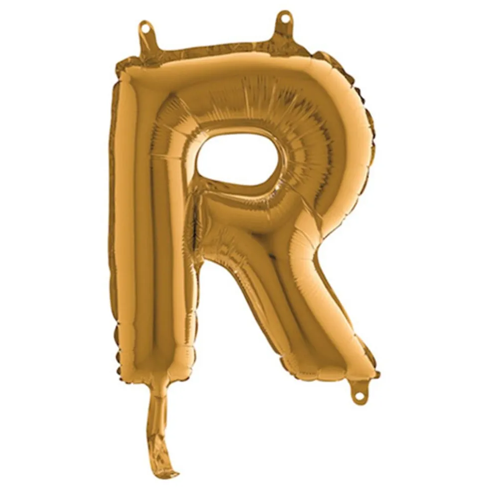 Bogstavsballon Mini Guld