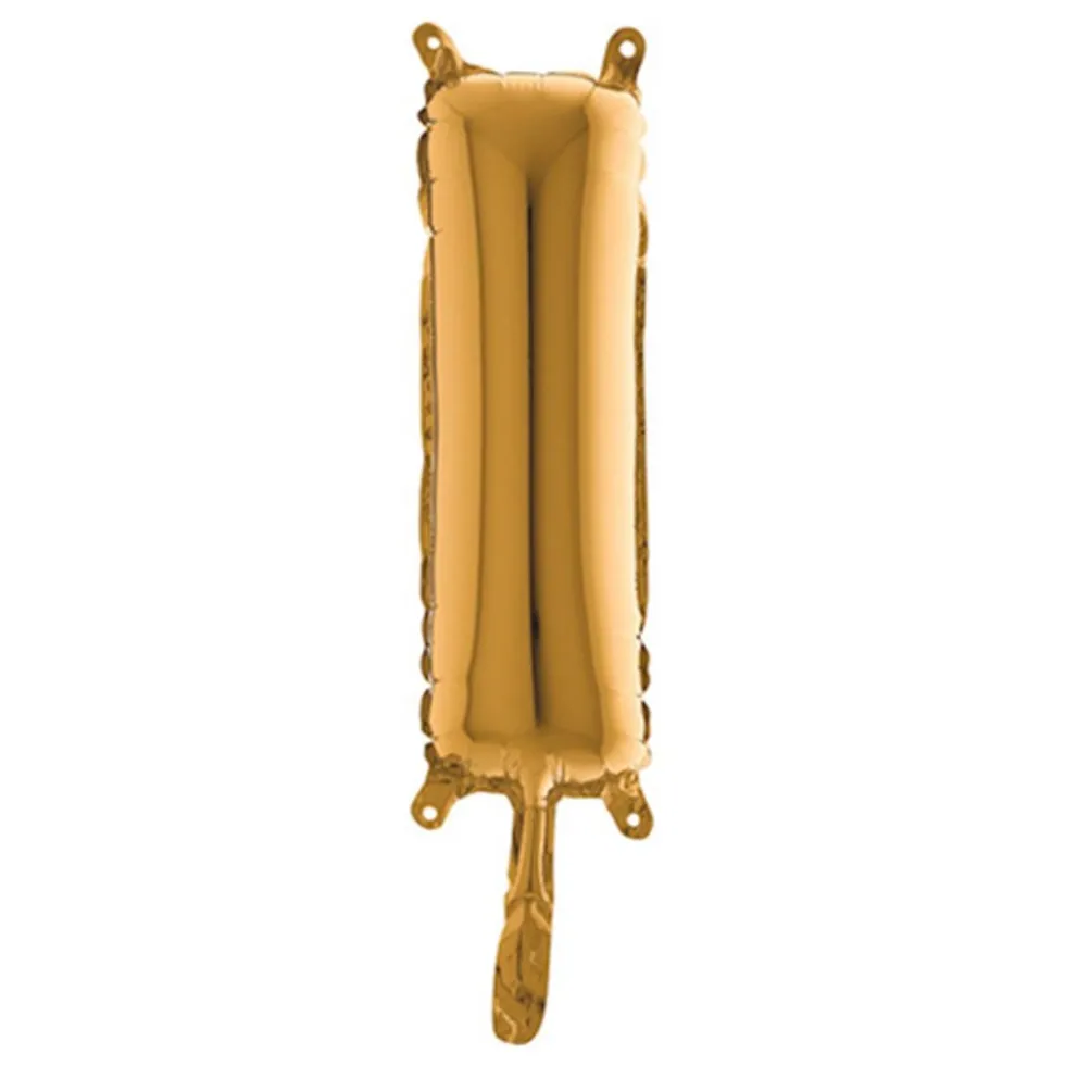 Bogstavsballon Mini Guld