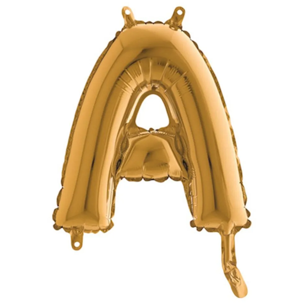 Bogstavsballon Mini Guld