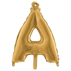 Bogstavsballon Mini Guld