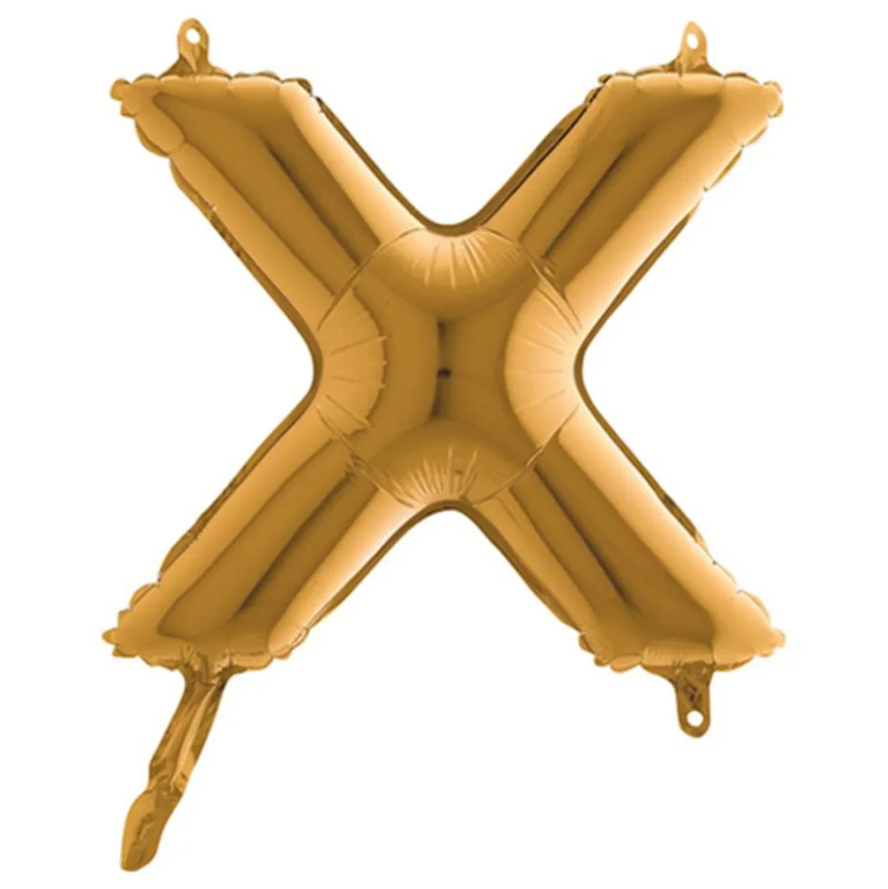 Bogstavsballon Mini Guld