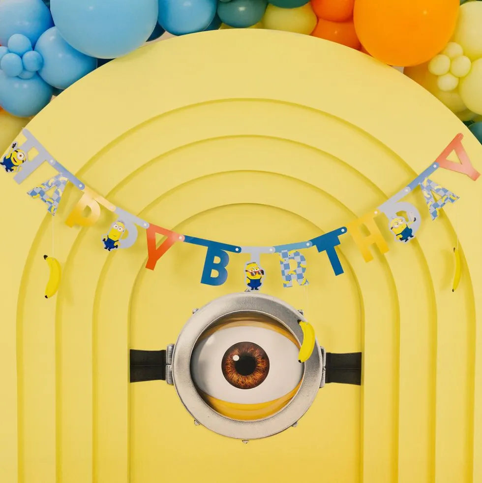 Bogstavsguirlande Happy Birthday Minions