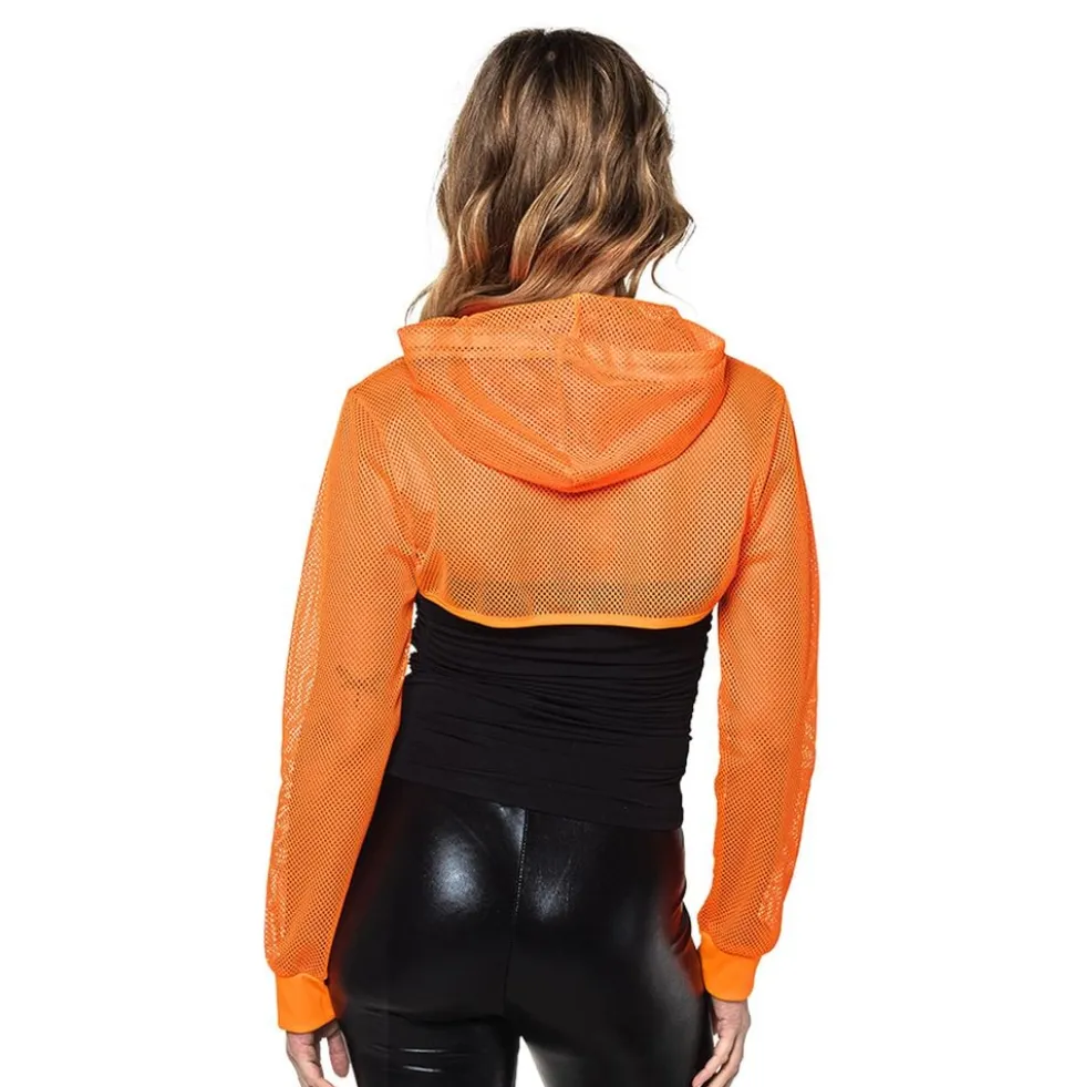 Bolero Fishnet UV Neonorange