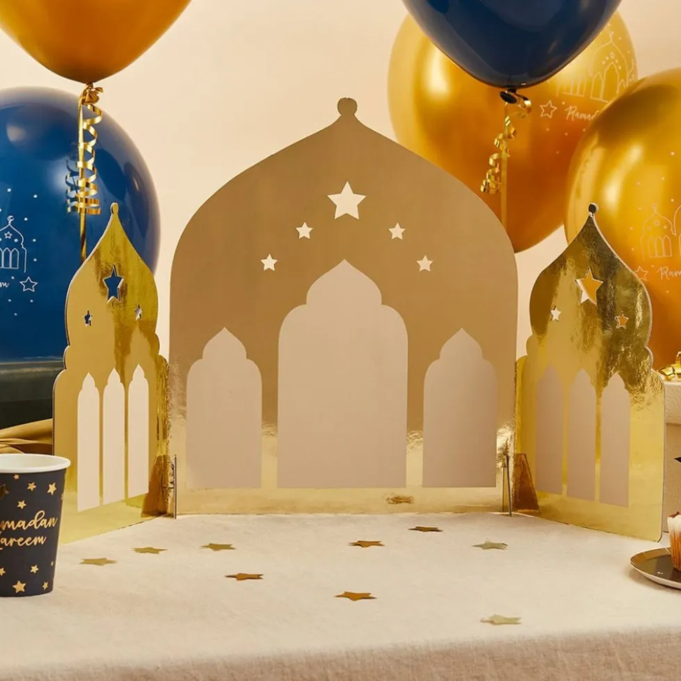 Borddekoration Eid Mubarak Tempel Guld