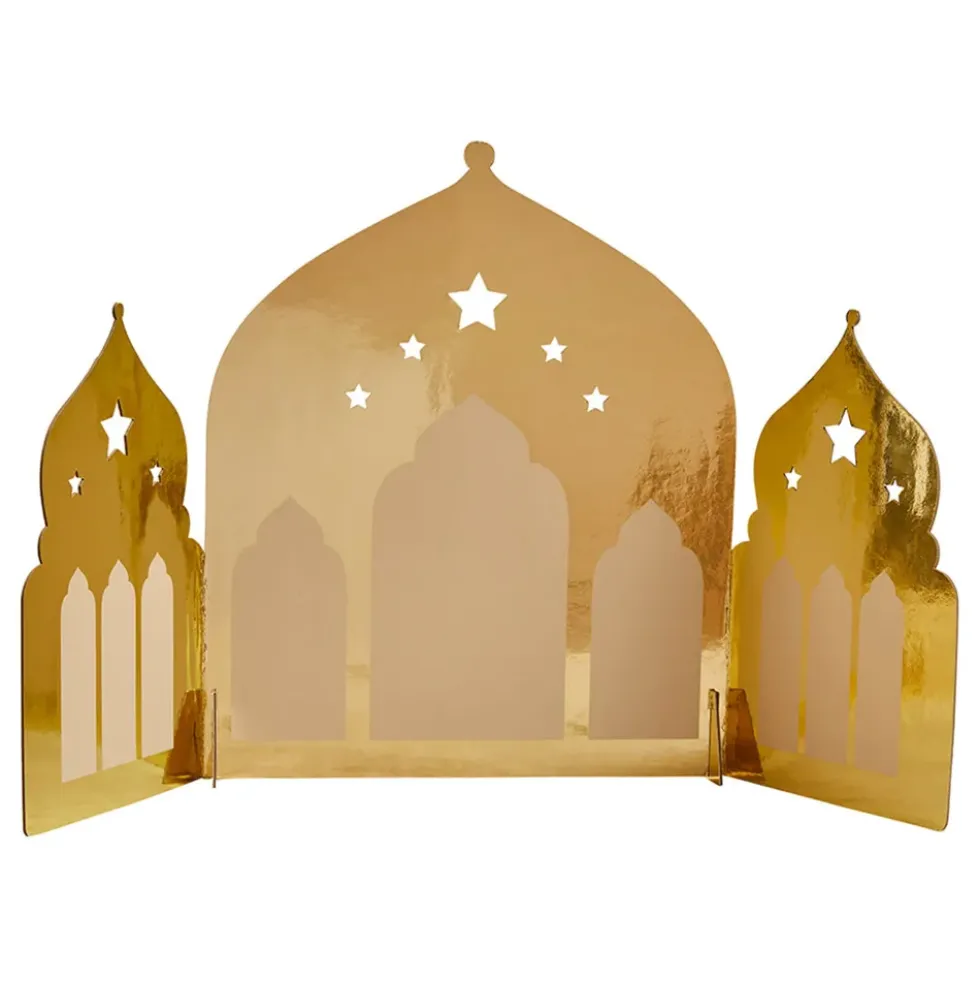 Borddekoration Eid Mubarak Tempel Guld