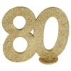 Borddekoration 80 Glitter Guld