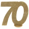 Borddekoration 70 Glitter Guld