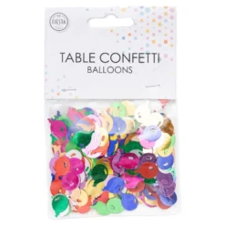 Bordkonfetti Balloner Farvemix Metallic