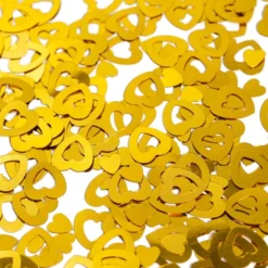 Bordkonfetti Hjerter Kontur Guld Metallic