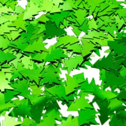 Bordkonfetti Juletræer Grøn Metallic