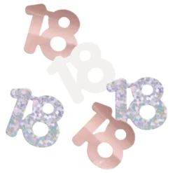 Bordkonfetti 18 Rosaguld