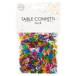 Bordkonfetti Tal 8 Farvemix Metallic