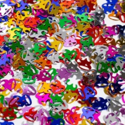 Bordkonfetti Tal Multifarvet Metallic