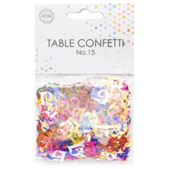 Bordkonfetti Tal Multifarvet Metallic