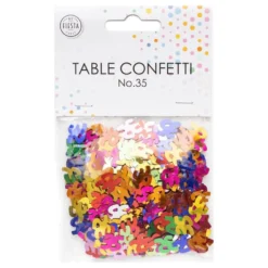 Bordkonfetti Tal Multifarvet Metallic