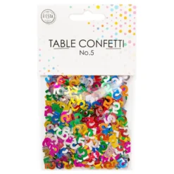 Bordkonfetti Tal Multifarvet Metallic