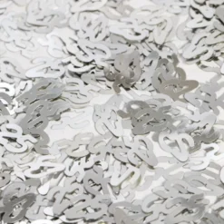 Bordkonfetti Tal 25 Sølv Metallic
