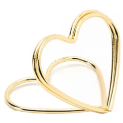 Bordkortholdere Hjerter Guld Metallic