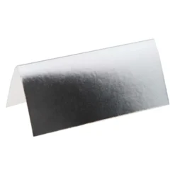 Bordkort Sølvmetallic