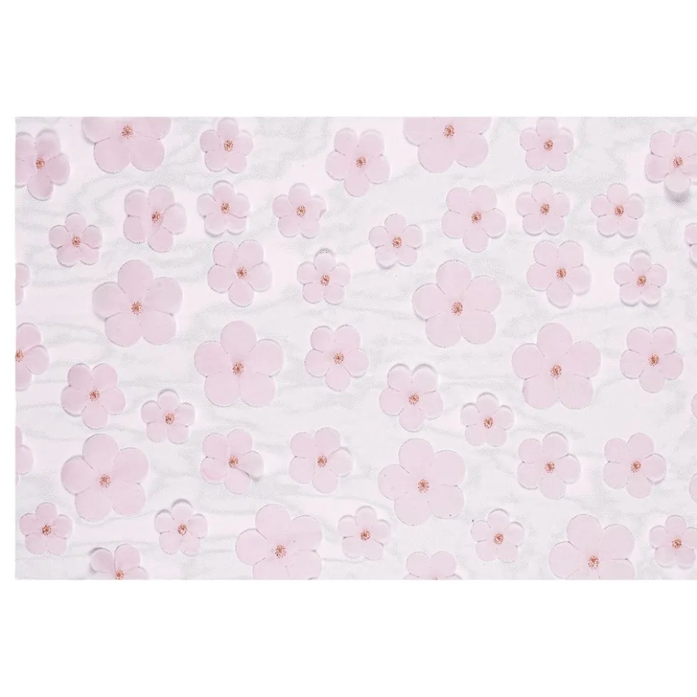 Bordløber Blomster Lyserød Pastel