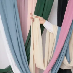 Bordløber Chiffon Cremehvid