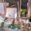 Bordløber Pailletter Roséguld