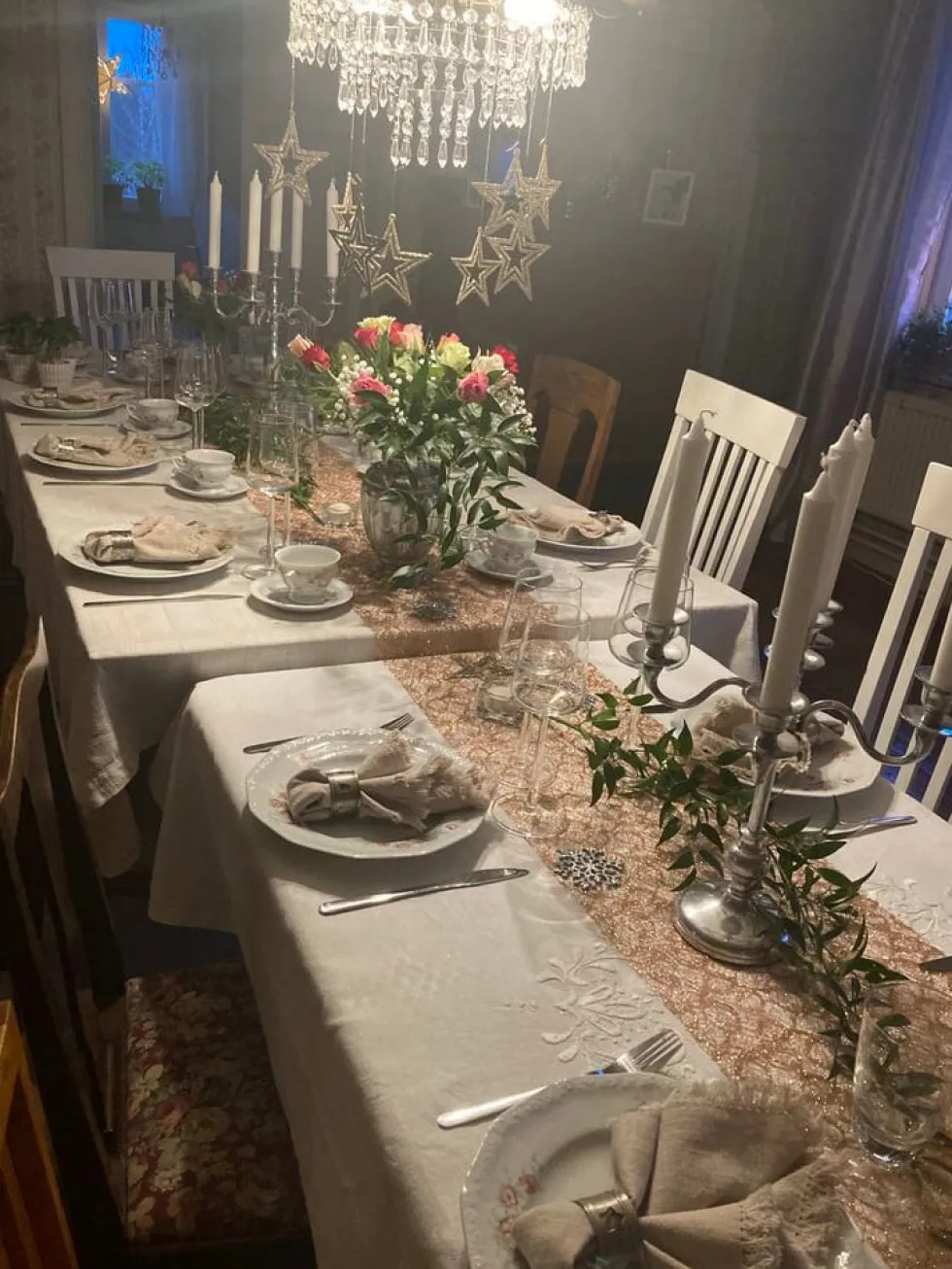 Bordløber Roséguld Metallisk