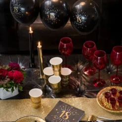 Bordløber Tyk Guld Glitter