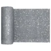 Bordløber Tyk Sølv Glitter