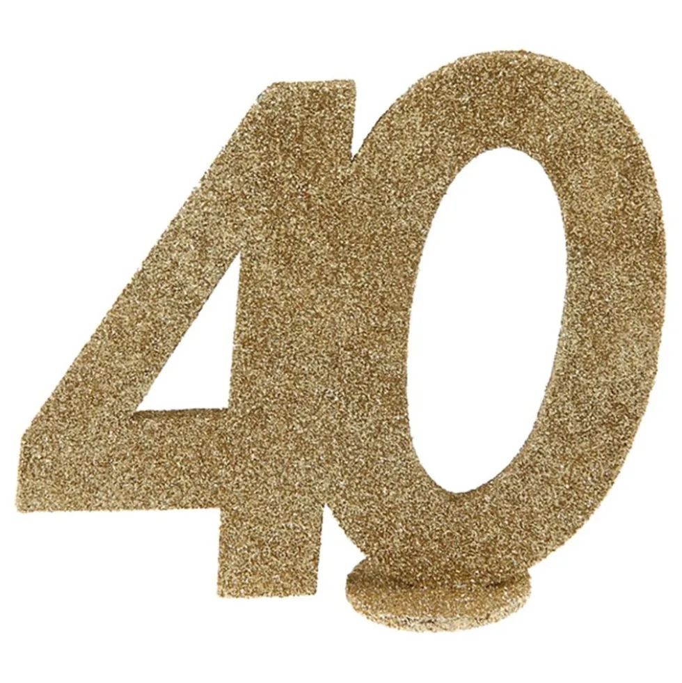Bordsdekoration 40 Glitter Guld