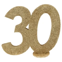 Bordsdekoration 30 Glitter Guld