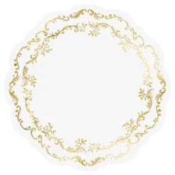 Bordskånere Ornament Guld/Hvid