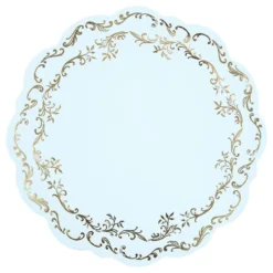 Bordskånere Ornament Lyseblå/Guld