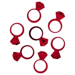 Bordskonfetti Ringe Røde