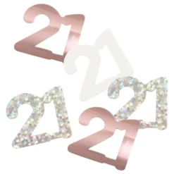 Bordskonfetti 21 Rosaguld
