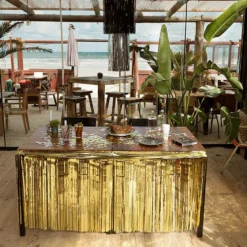 Bordskørt Metallic Guld