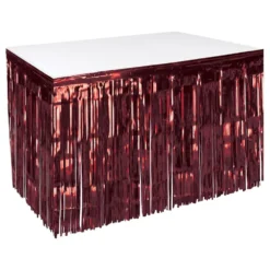 Bordskørt Vinrød Metallic
