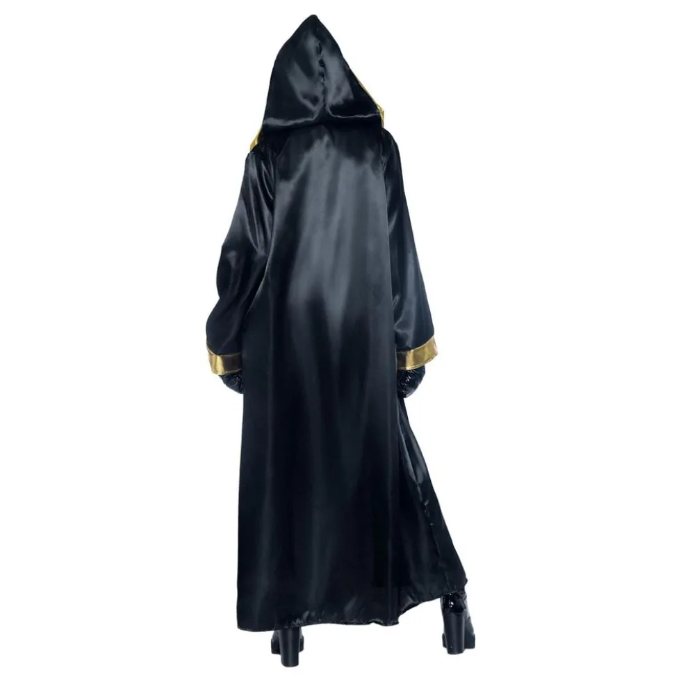 Boxer Dame Sort/Guld Deluxe Kostume