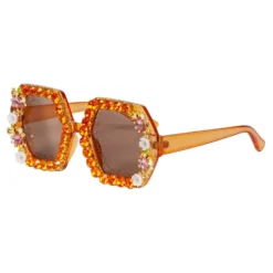 Briller Flowers med Perler Orange