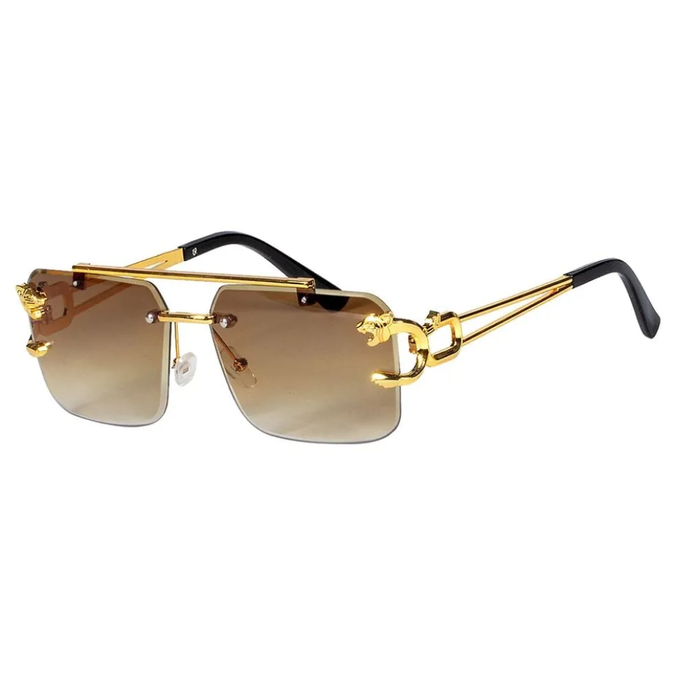Briller Guld Leopard